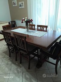 tavolo allungabile fino a 3.80 m... 6 sedie 