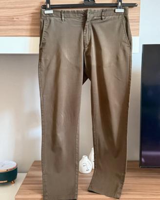 Pantalone verde Zara man tg. 38 mod corto caviglia
