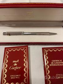 Penna Biro In argento Must de Cartier