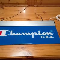 Insegna bifacciale al neon Champion