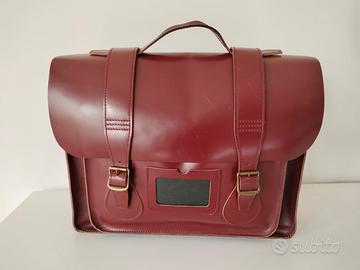 Borsa Dr. Martens in cuoio color ciliegio