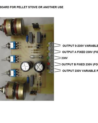 scheda universale stufa caldaia pellet manuale new