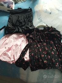 10-11 anni, 2 gonne 1 camicetta 