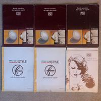 Set libri professionali parrucchiera anni 80