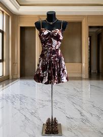 Mini abito fantasia donna taglia unica