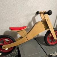 Bicicletta bambini senza pedali in legno