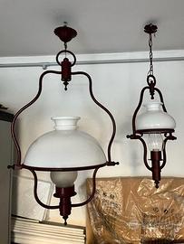 Coppia lampadari vintage