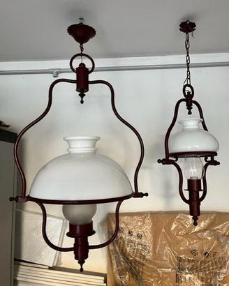 Coppia lampadari vintage