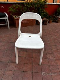 8 Robustissime sedie da esterno