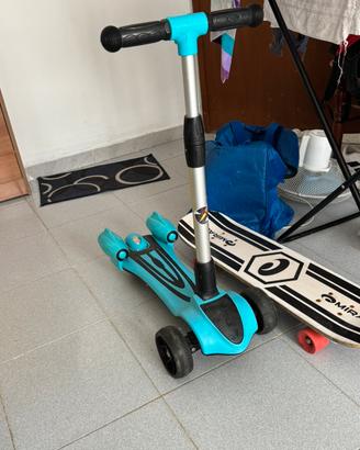 Monopattino bambino con luci e musica integrata