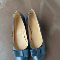 Ballerina blu con tacco n. 40