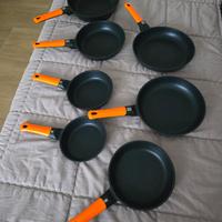 batteria di padelle completa alluminio pressofuso