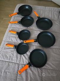 batteria di padelle completa alluminio pressofuso