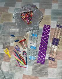 Set completo per creare bracciali.