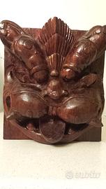SCULTURA YALI IN LEGNO