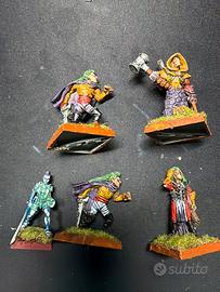 Warhammer fantasy D&d 5 miniature metallo