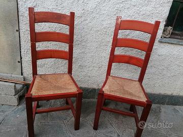 sedie tavernetta in legno massiccio