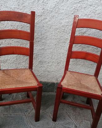 sedie tavernetta in legno massiccio