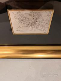 Incisione in argento Aligi Sassu “Il Vangelo”