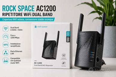 Ripetitore WiFi Rock Space AC1200