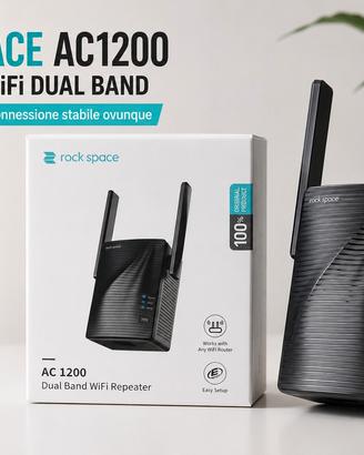Ripetitore WiFi Rock Space AC1200