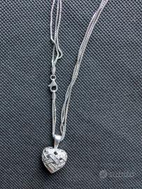 Collana argento 925 doppia catenina veneziana 