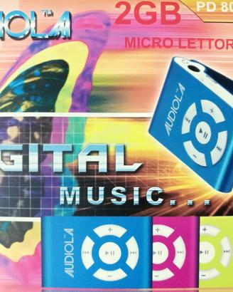 Microlettore MP3 da 2 GB