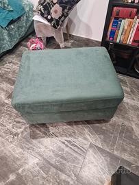 Pouf contenitore verde 