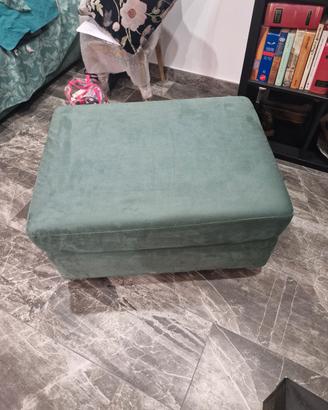 Pouf contenitore verde 