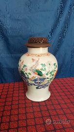Antico Vaso Barattolo Cinese 1850-1900 Guangxu 