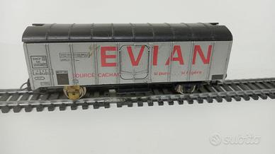 VAGONE MERCI EVIAN-LIMA-H0-ANNI'70-INCOMPLETO