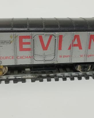 VAGONE MERCI EVIAN-LIMA-H0-ANNI'70-INCOMPLETO