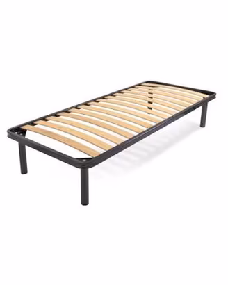 Rete con doghe in legno.