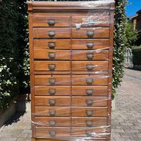 Mobile schedario in legno massello