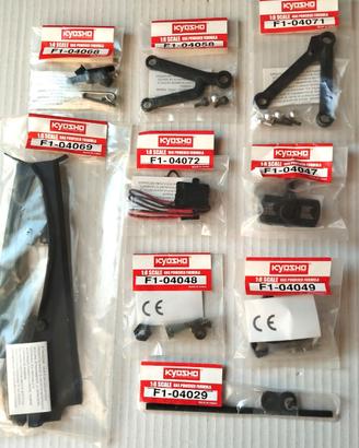 Lotto 9 Ricambi Kyosho Ferrari F2004 F1 1:8 DeA 