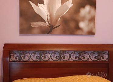 Struttura letto matrimoniale con rete