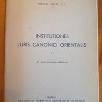 Institutiones Iuris Canonici Orientalis Vol I e II