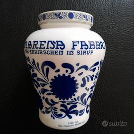 Vasi decorati opaline Amarene Fabbri vintage