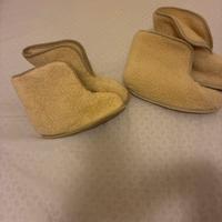 pantofole/stivaletti in pura lana vergine,