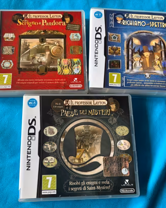 Giochi il professor layton nintendo ds trilogia