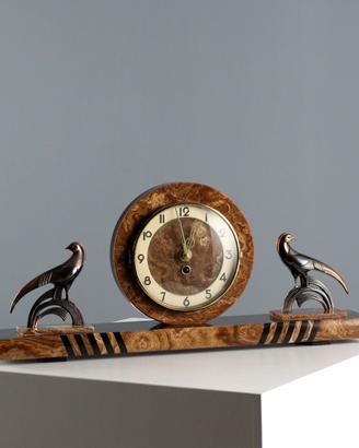 Orologio da Appoggio in Marmo Art Déco Anni 30-40