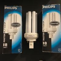 2 pz Philips MASTER PL-C 18W 830 Luce Calda 2-Pin