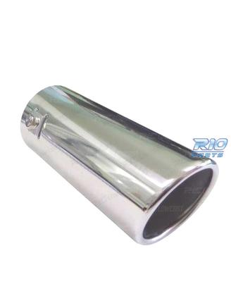 TERMINALE SCARICO TONDO 65MM IN ACCIAIO INOX