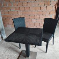 Tavolo con 2 sedie per esterno
