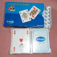 carte da gioco francesi Modiano Dr. Scholl 2 mazzi