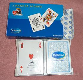 carte da gioco francesi Modiano Dr. Scholl 2 mazzi