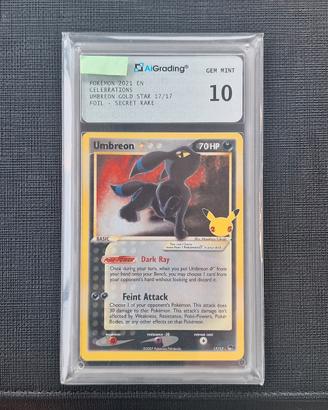 carta pokemon Umbreon Gold Star  Celebrations 10 