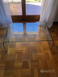 Tavolino vintage in cristallo FIAM