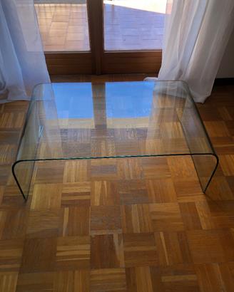 Tavolino vintage in cristallo FIAM