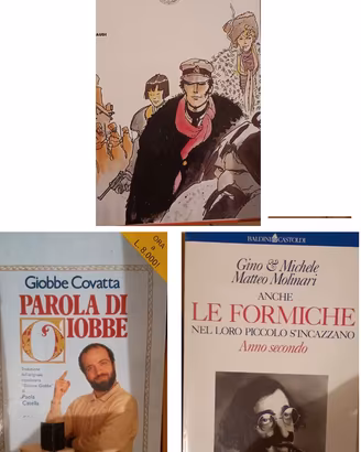 libri di fumetti e narrativa comica